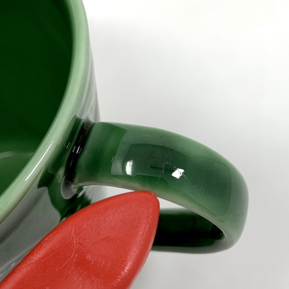 Set of 2 Vtg STARBUCKS Chaleur 16oz Green Mugs Mermaid/Tribal Island Symbols - Picture 8 of 11